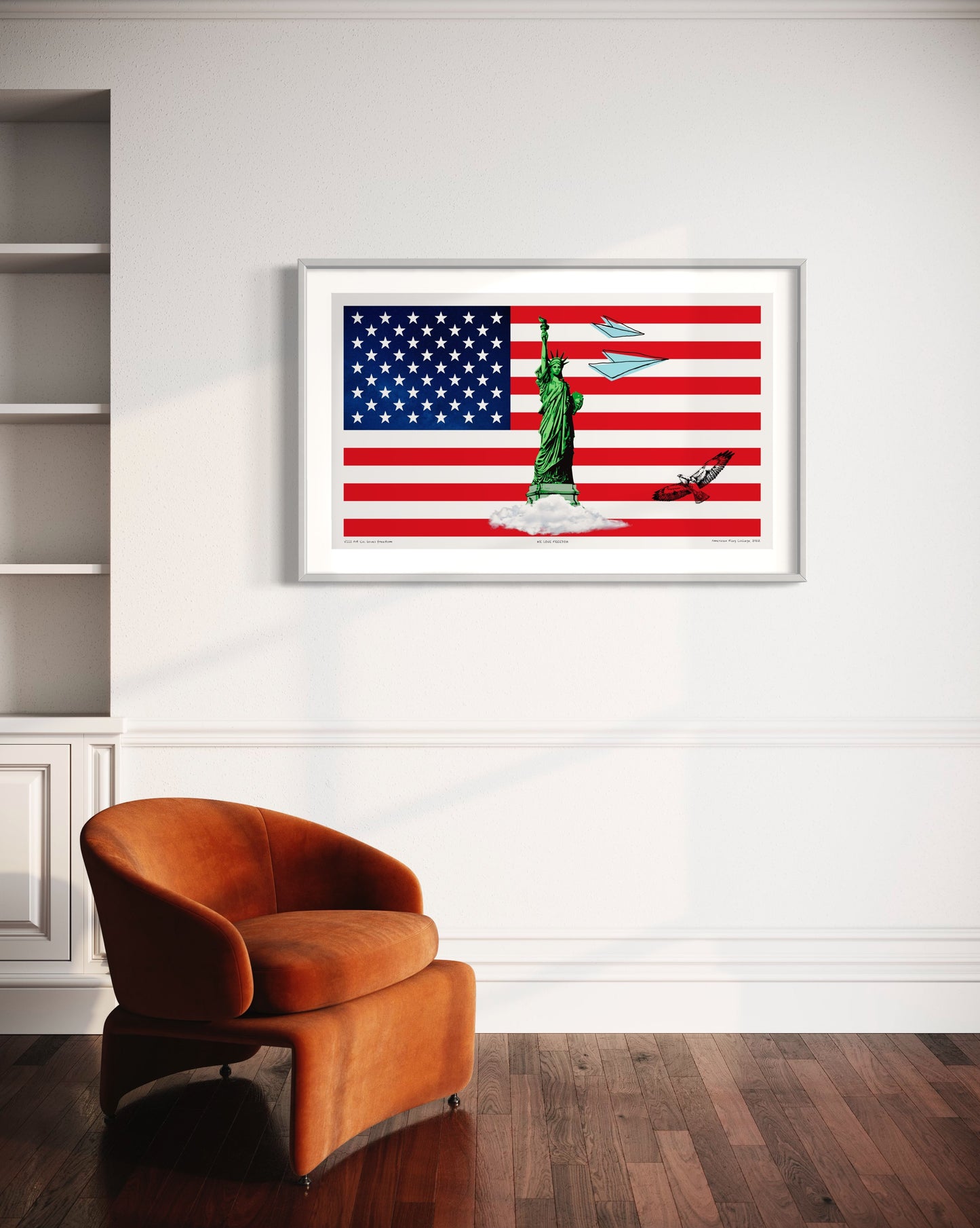 “American Flag Collage” By VIII Art Co.